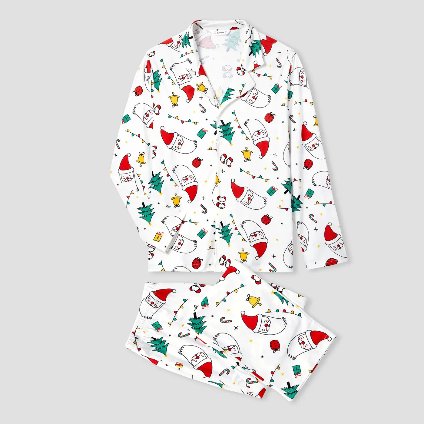 Christmas Family Matching Festival Print Pajama Sets (Flame Resistant)