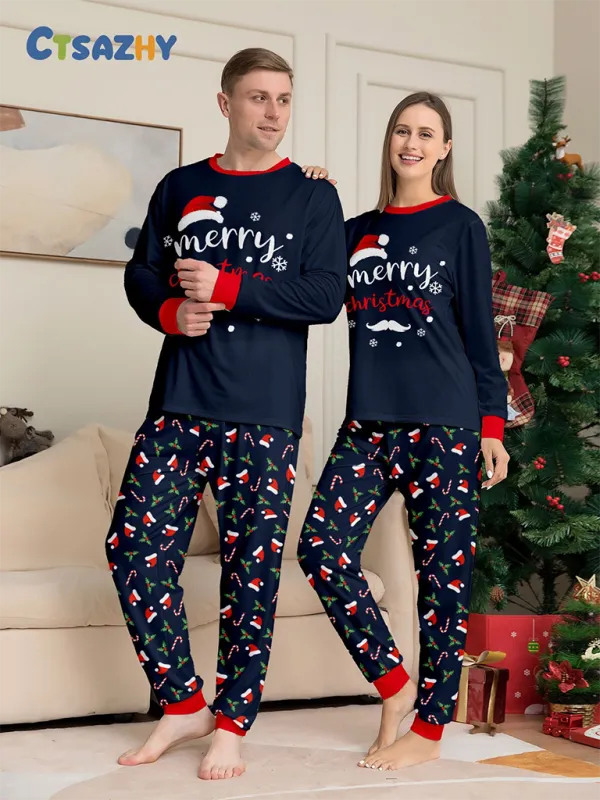 Christmas loungewear parent-child suit
