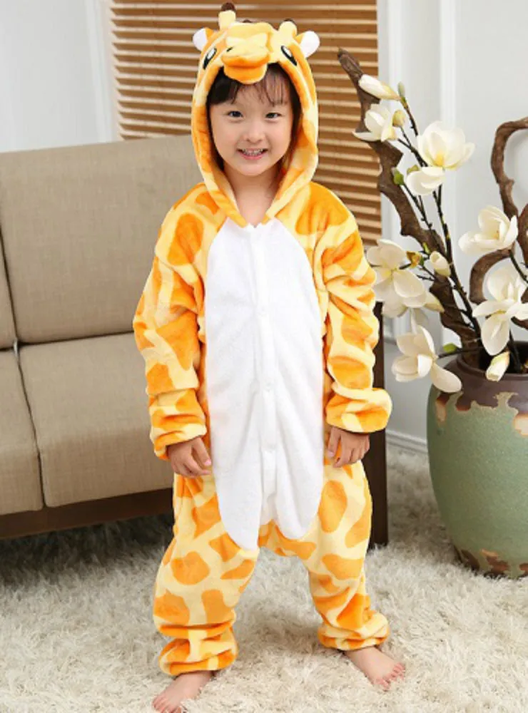 Christmas Pajamas Kids Children's Onesie Giraffe
