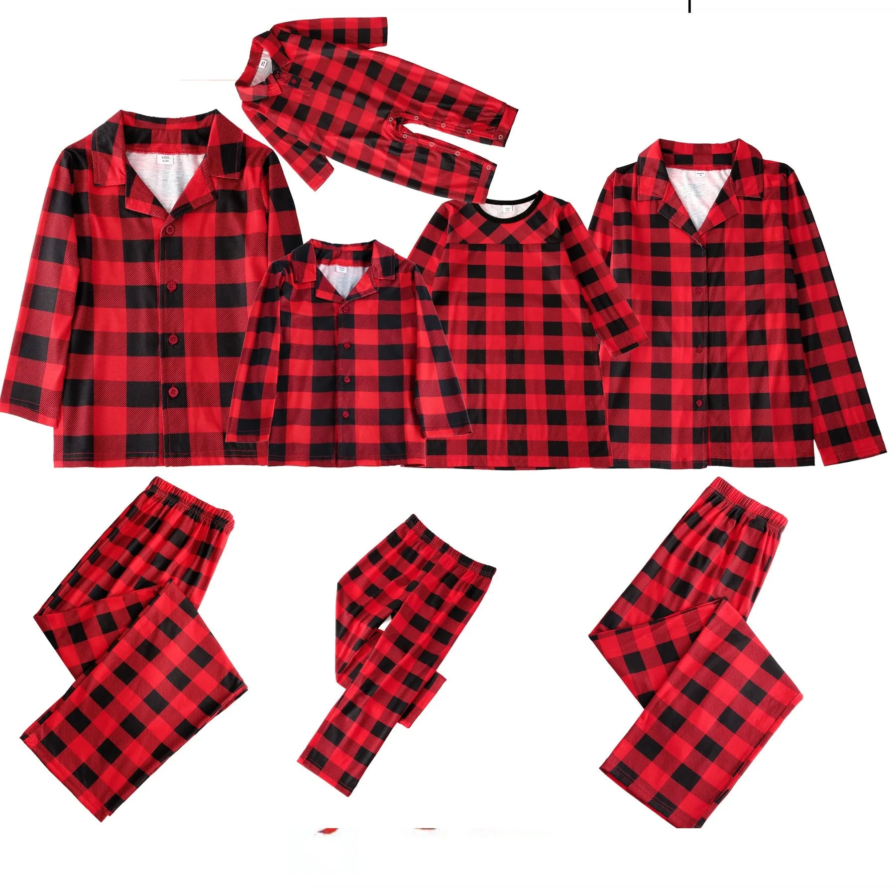 Christmas Pajamas Matching Family Pyjamas Outfits  Homewear laid Pajamas For Women Sleepwear Pajama