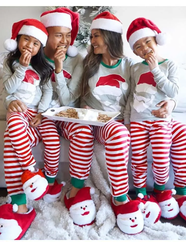 Christmas Print Parent-Child Pajamas