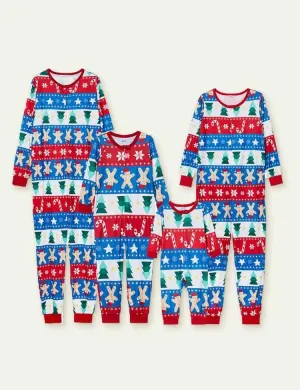 Christmas Printing Parent-Child Pajamas