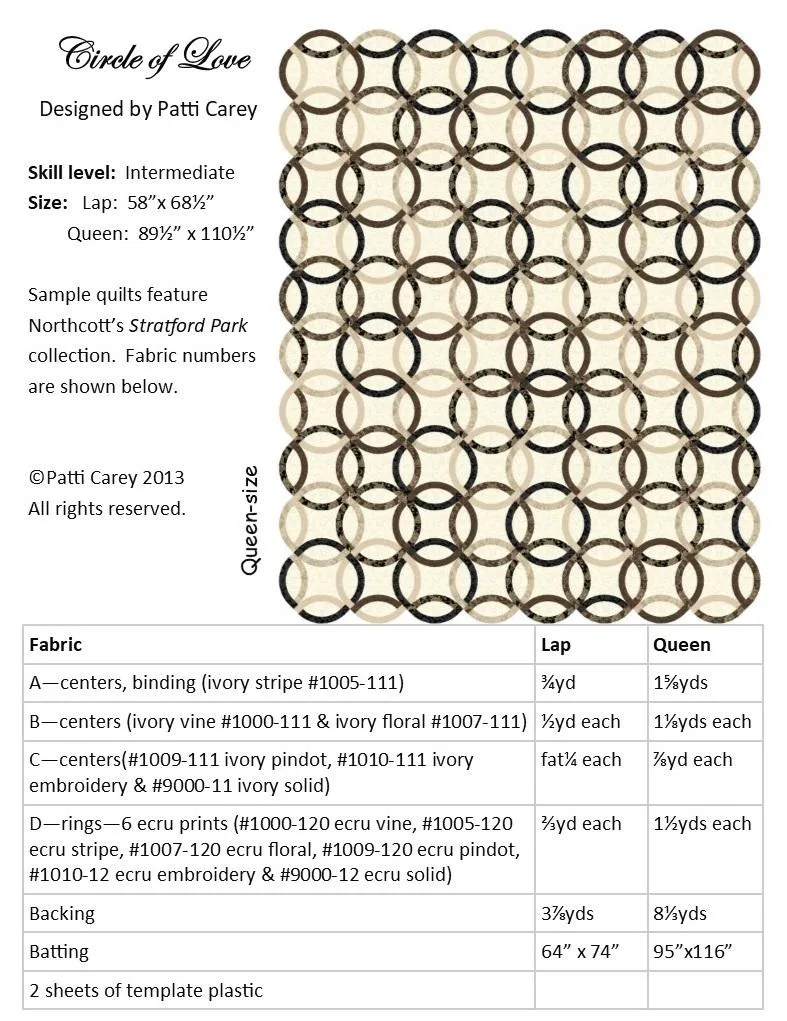 Circle of Love Quilt Pattern