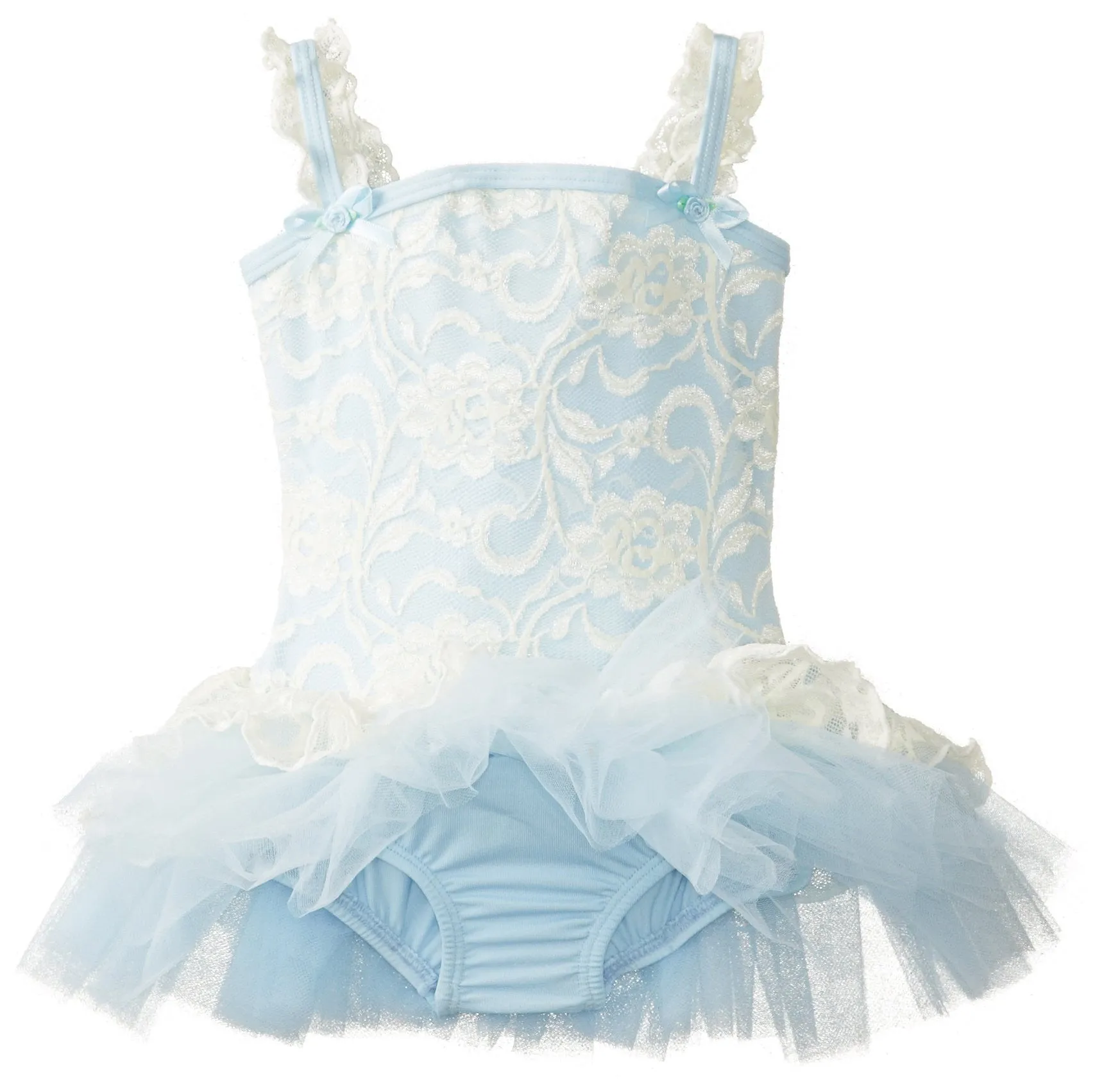 Clementine Little Girls' Lacy Camisole with Tutu Dress