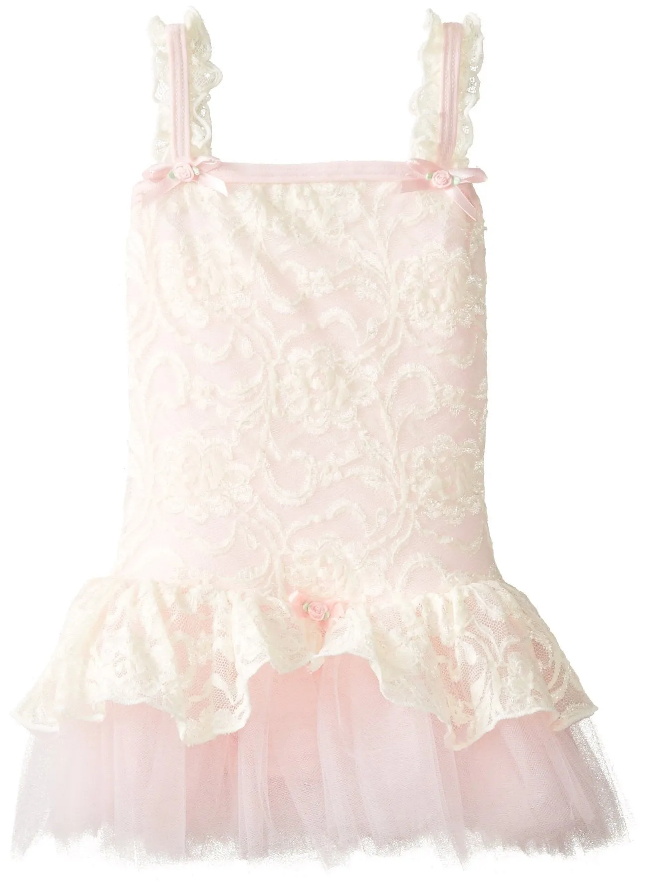 Clementine Little Girls' Lacy Camisole with Tutu Dress