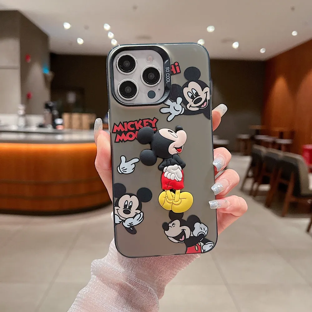 Colorful Printed and 3D Embossed Cartoon Phone Case - Mi 13C (4G)