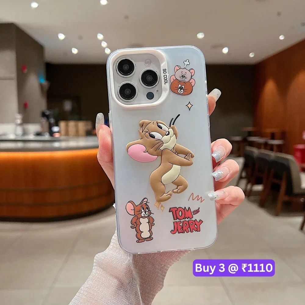Colorful Printed and 3D Embossed Cartoon Phone Case - Mi Note 13 Pro (5G)