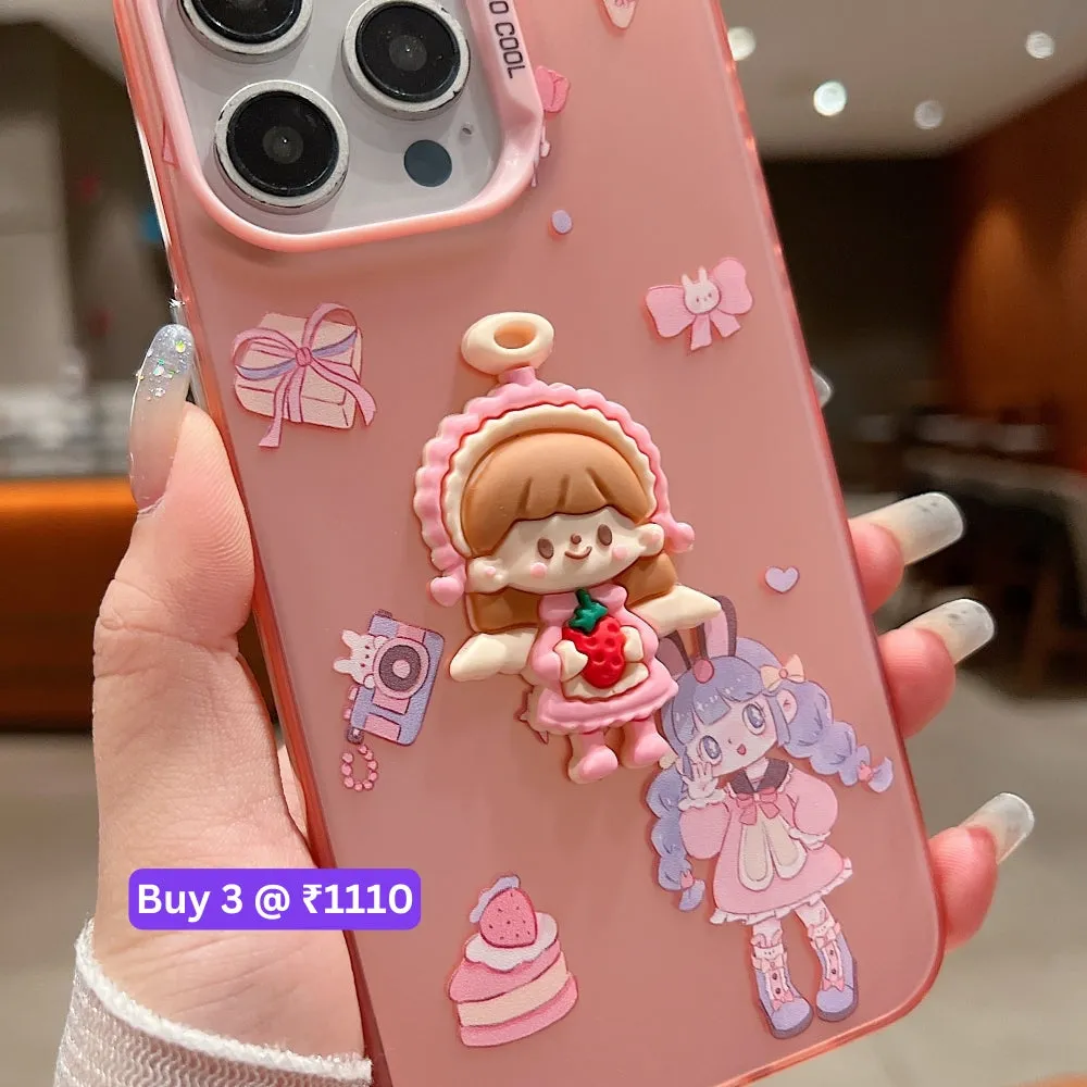 Colorful Printed and 3D Embossed Cartoon Phone Case - Mi Note 13 Pro (5G)
