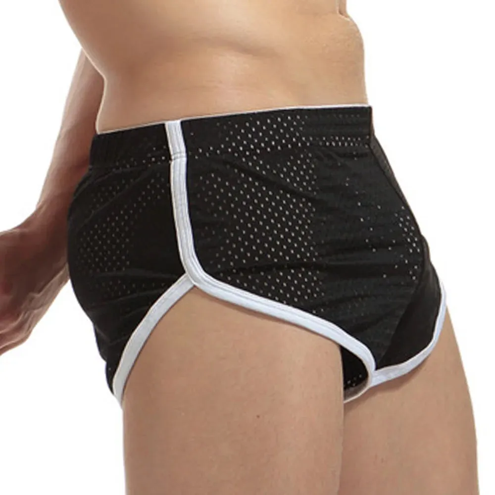 Comfortable Underwear Low waist Mesh Plus size Shorts Sports Beachwear Trunks Boxer