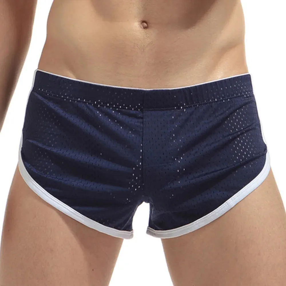 Comfortable Underwear Low waist Mesh Plus size Shorts Sports Beachwear Trunks Boxer