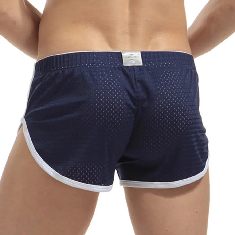 Comfortable Underwear Low waist Mesh Plus size Shorts Sports Beachwear Trunks Boxer