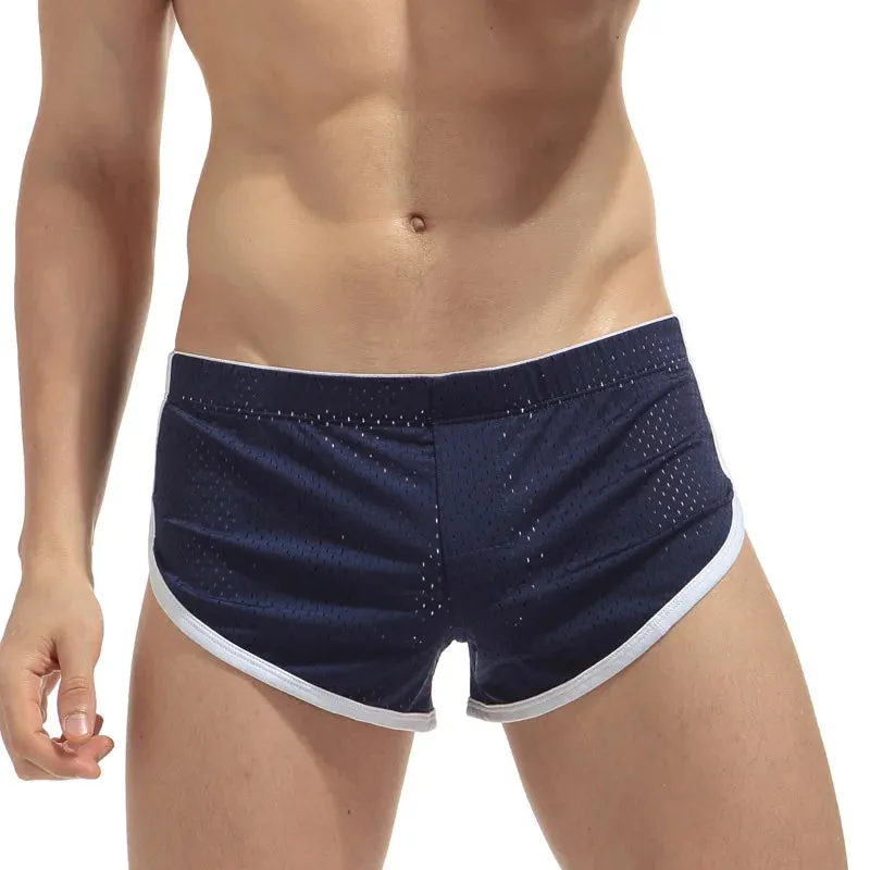 Comfortable Underwear Low waist Mesh Plus size Shorts Sports Beachwear Trunks Boxer