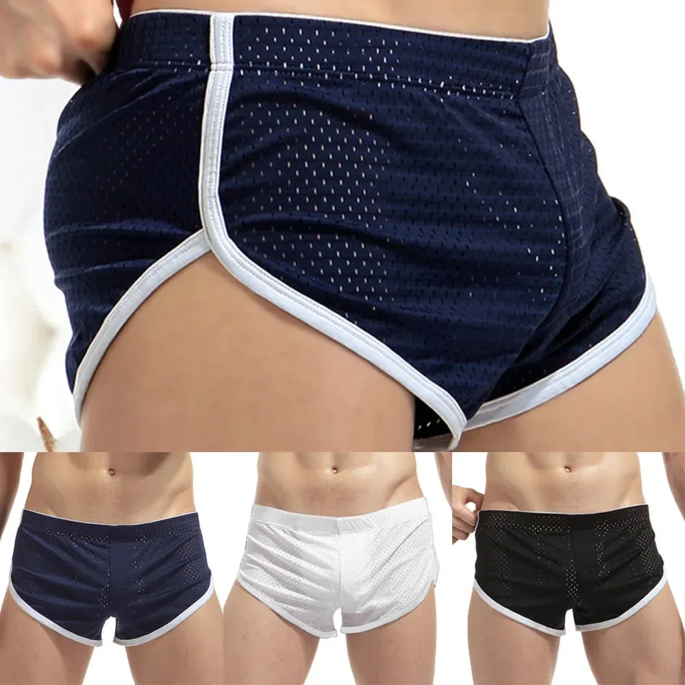 Comfortable Underwear Low waist Mesh Plus size Shorts Sports Beachwear Trunks Boxer