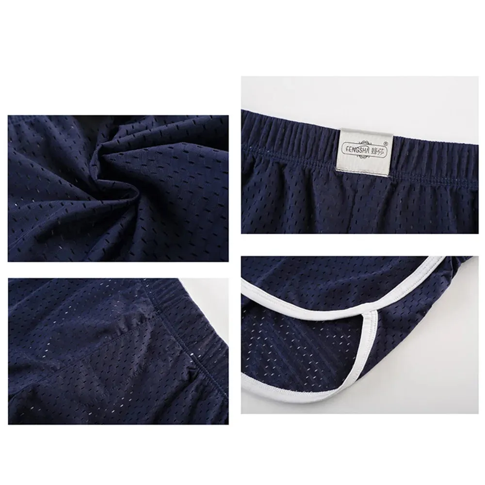 Comfortable Underwear Low waist Mesh Plus size Shorts Sports Beachwear Trunks Boxer