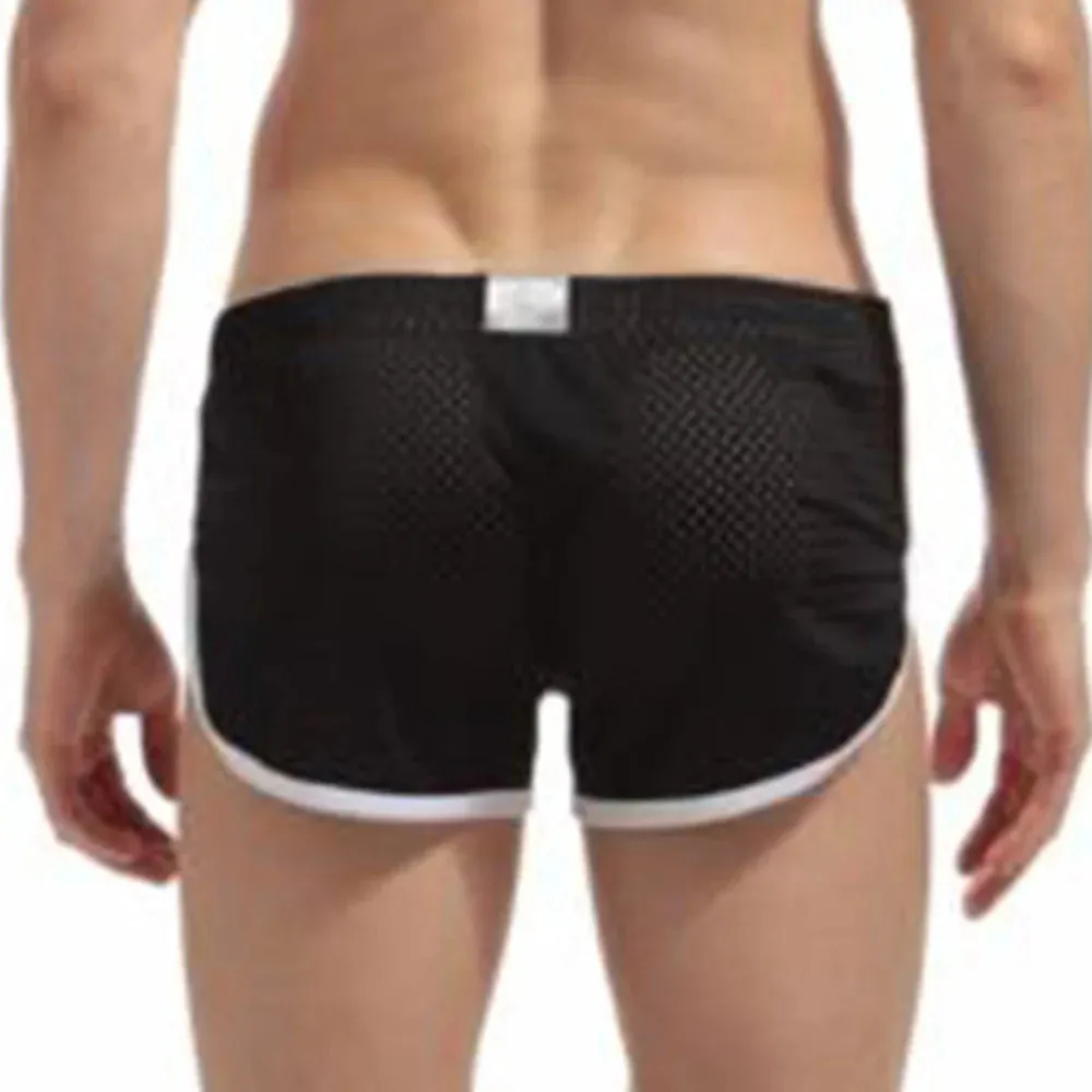 Comfortable Underwear Low waist Mesh Plus size Shorts Sports Beachwear Trunks Boxer