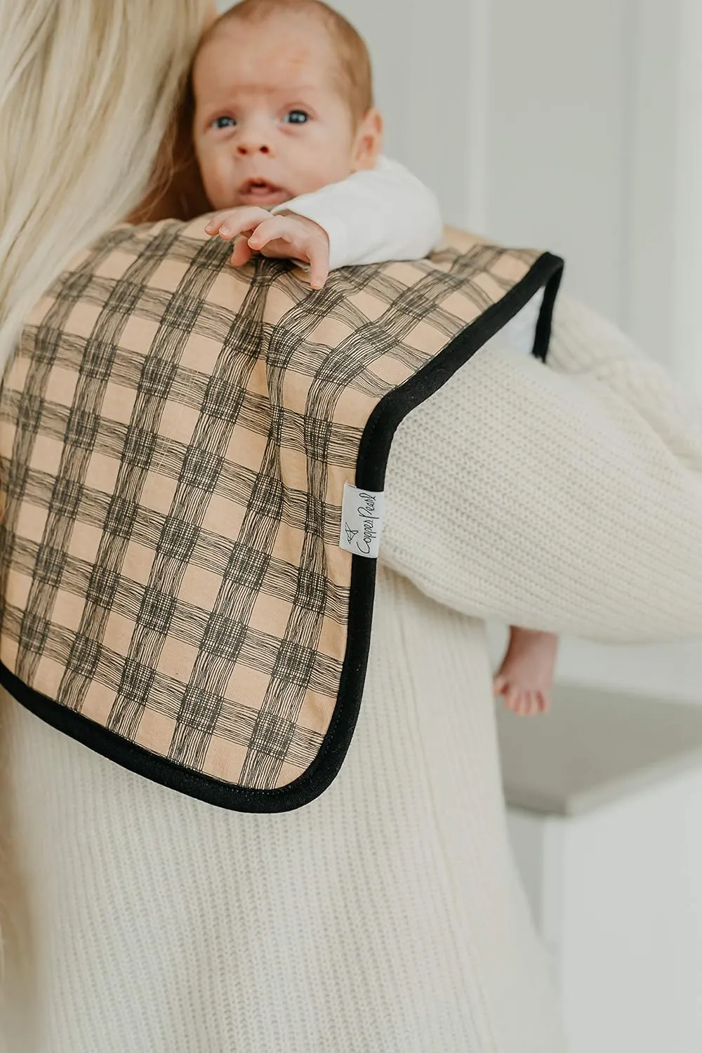 Copper Pearl Burp Cloth Set: Jo