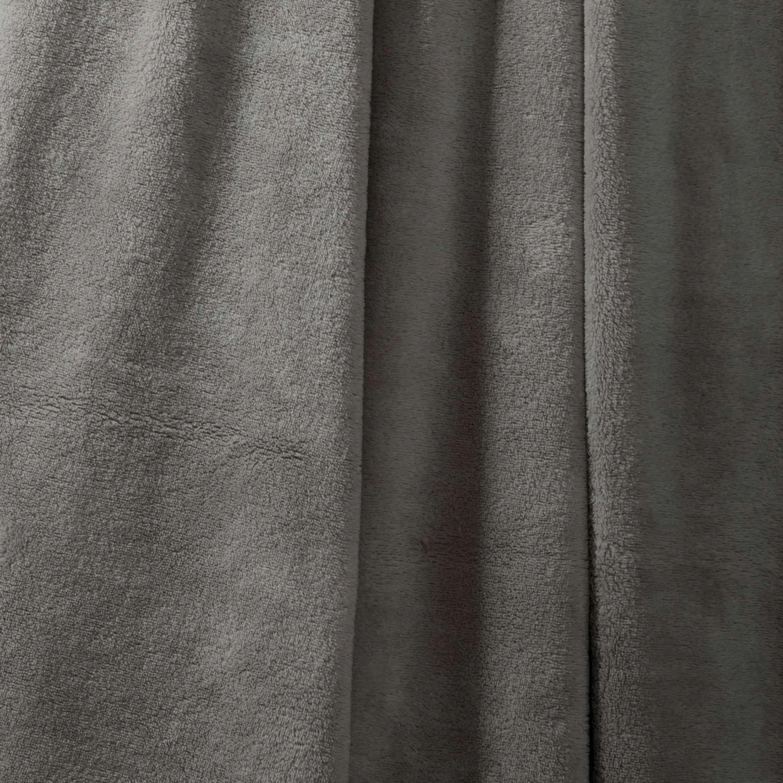 Coral Fleece Throw Charcoal