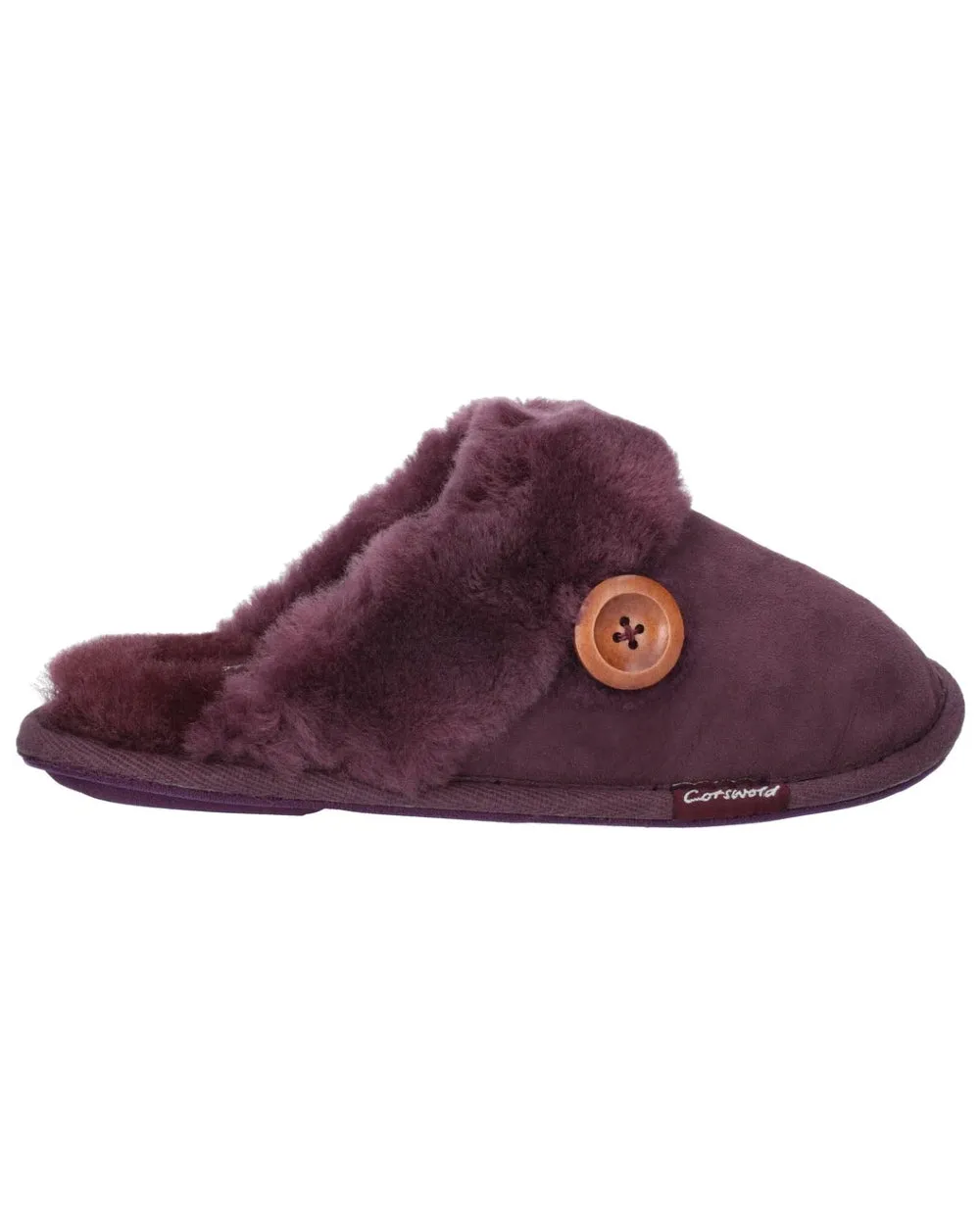 Cotswold Womens Lechlade Sheepskin Mule Slippers