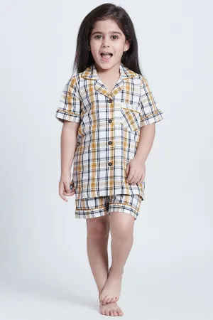 Cotton Checks Print Sleepwear
