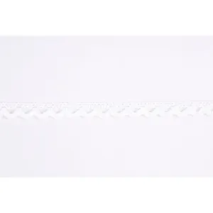 Cotton Lace Trim: 10mm wide: White