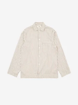 Cotton poplin pyjama shirt