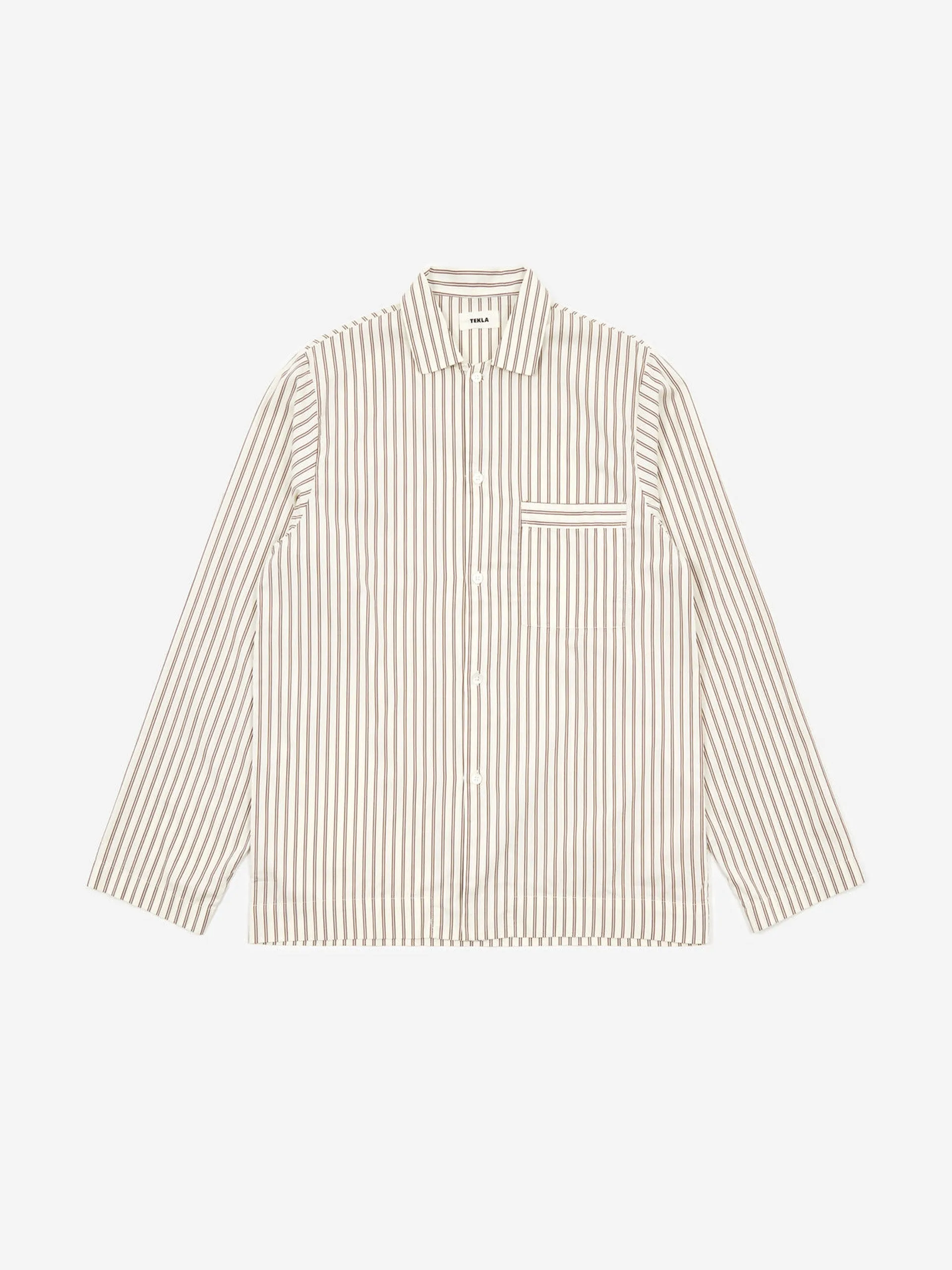 Cotton poplin pyjama shirt