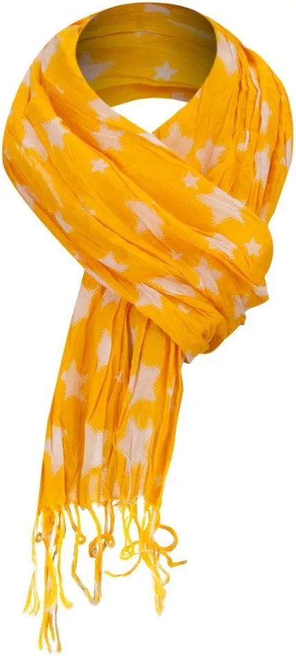 Cotton Scarf with Stars