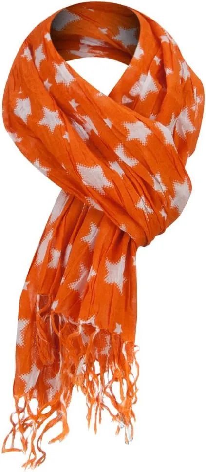 Cotton Scarf with Stars