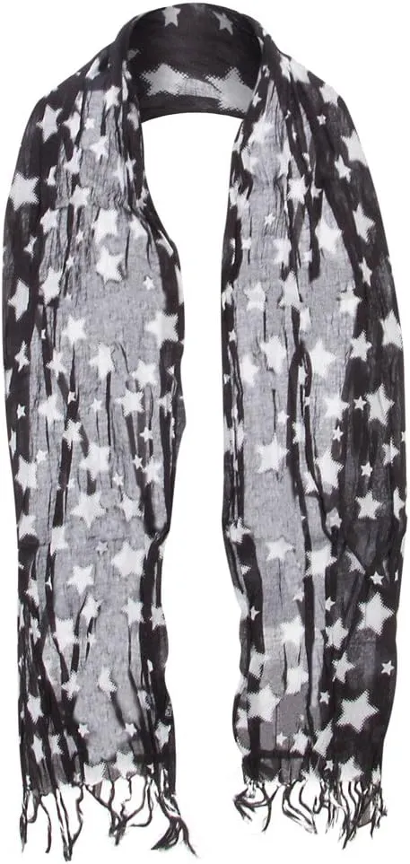 Cotton Scarf with Stars