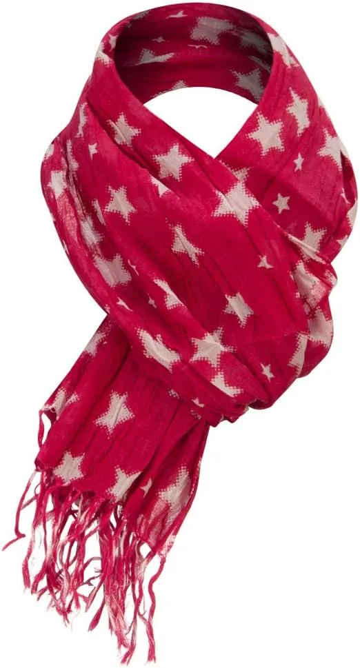 Cotton Scarf with Stars