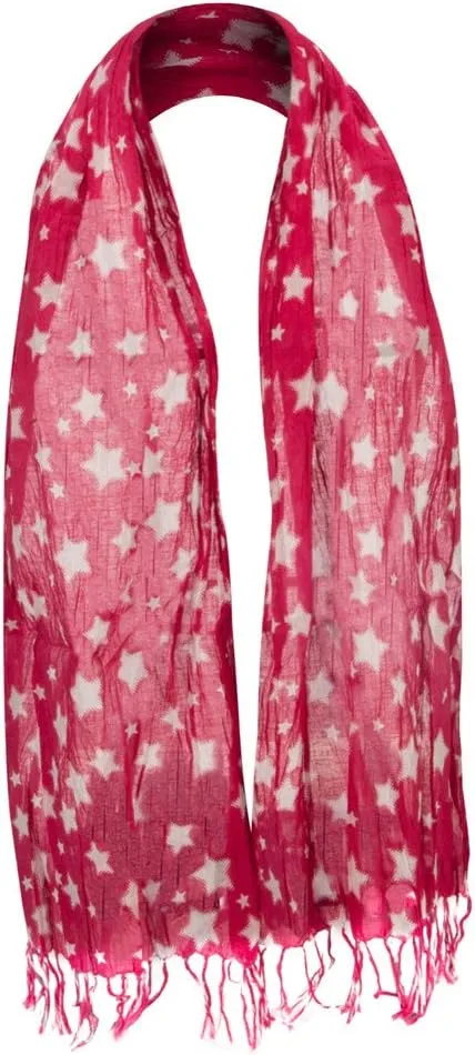 Cotton Scarf with Stars