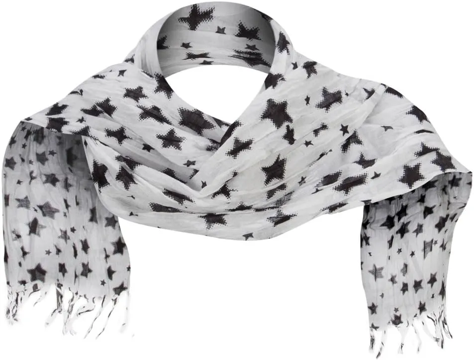 Cotton Scarf with Stars
