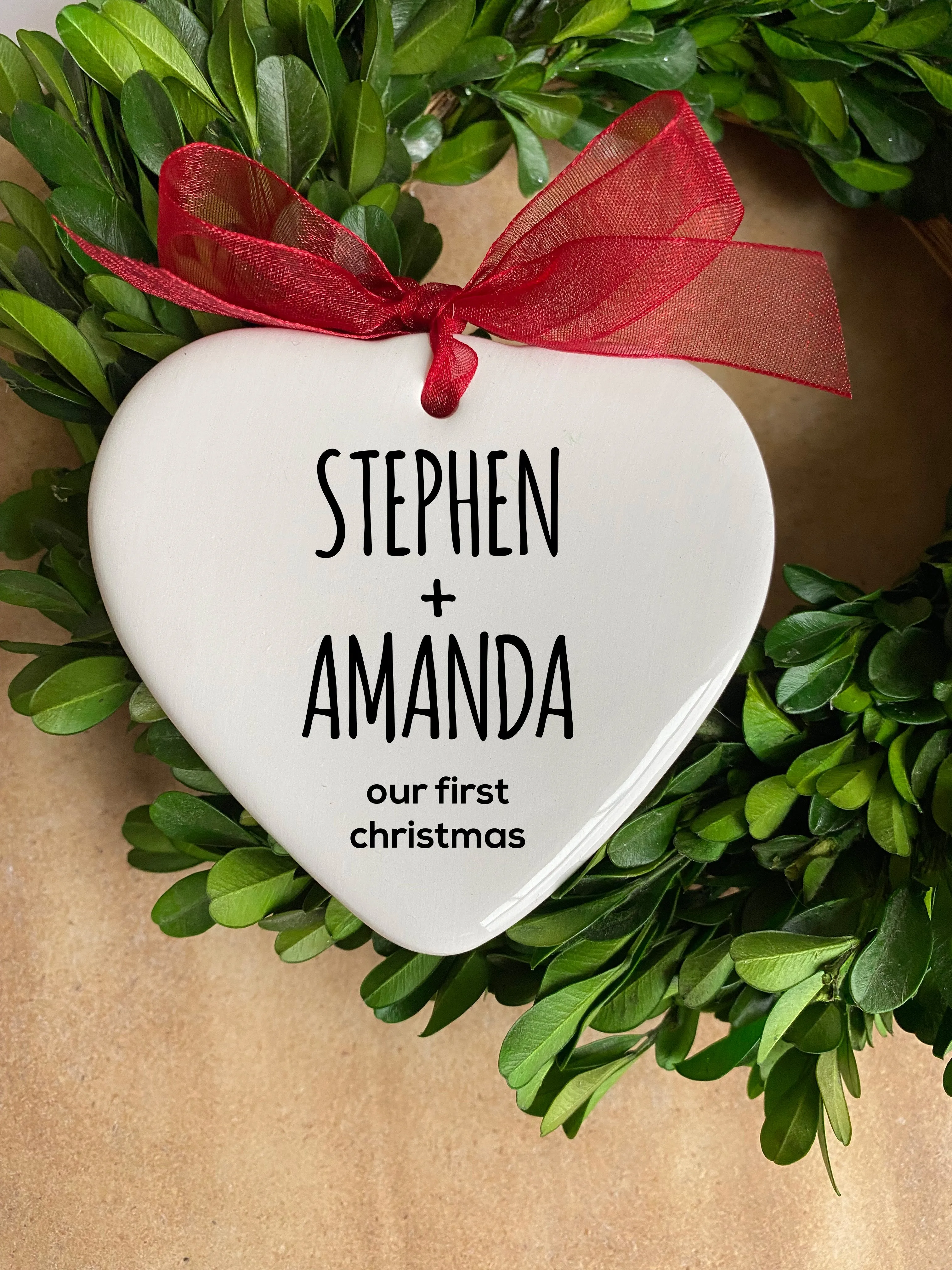 Couples First Christmas Ornament
