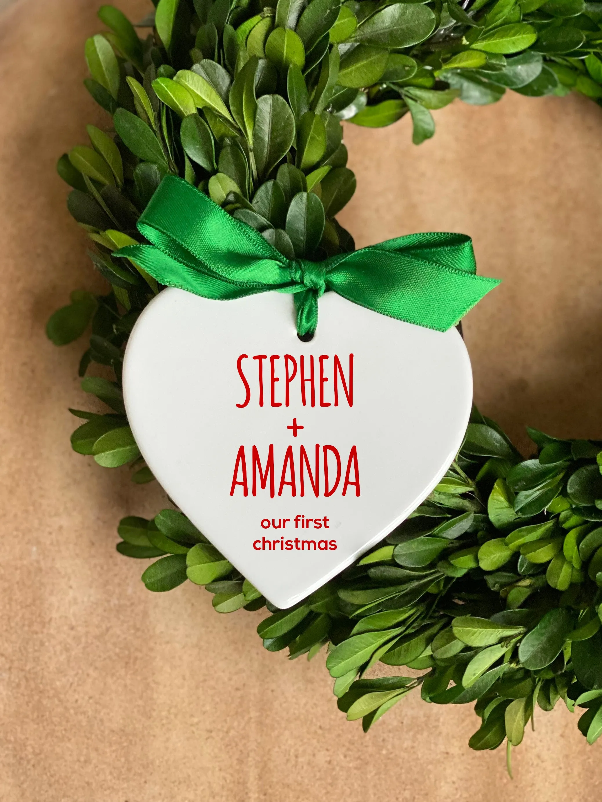 Couples First Christmas Ornament