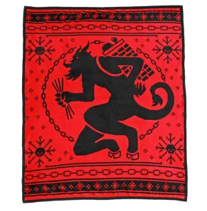 Cozy Krampus Throw Blanket