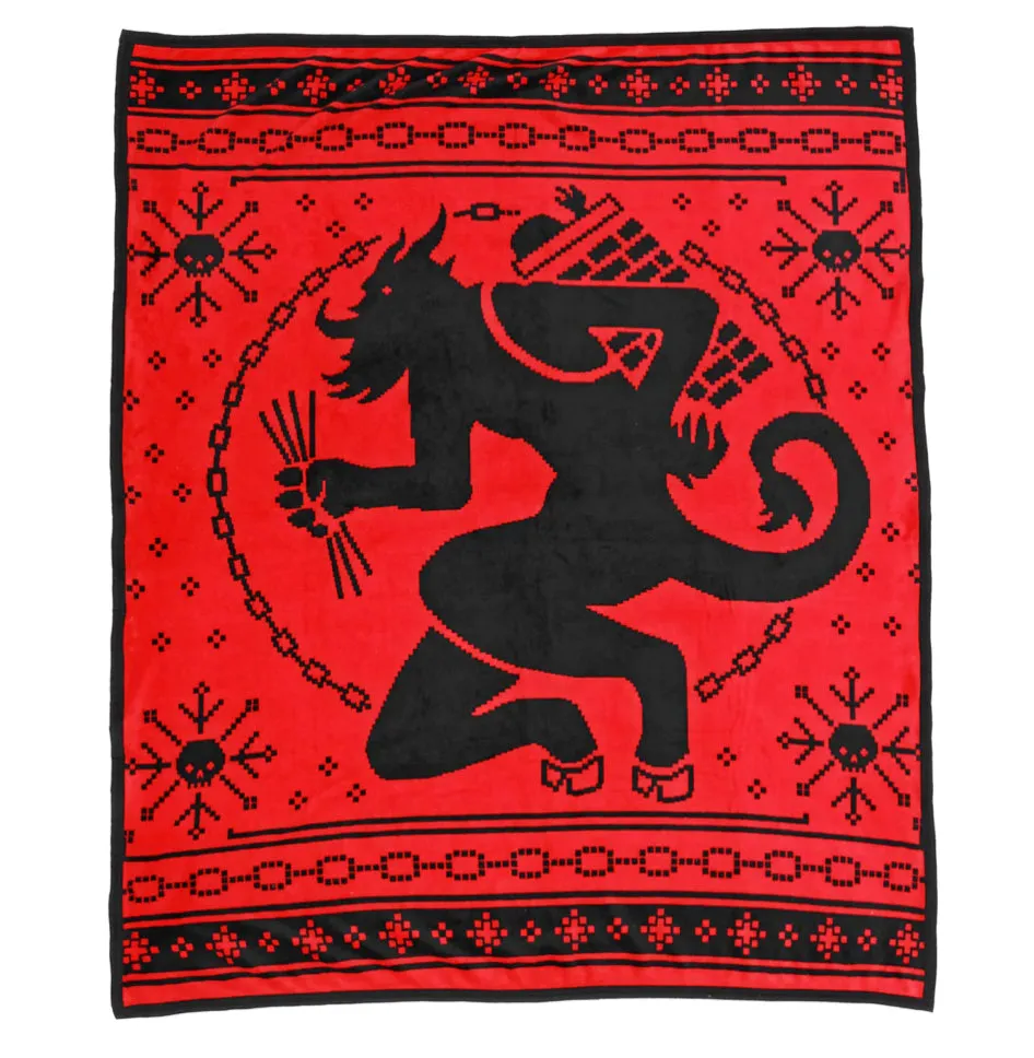 Cozy Krampus Throw Blanket