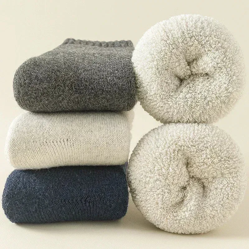 Cozy Wool Winter Socks (3 Pairs)