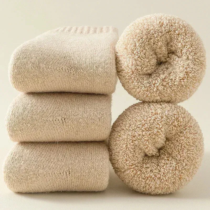 Cozy Wool Winter Socks (3 Pairs)