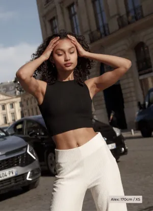 Crop Top Claire Modal - Black