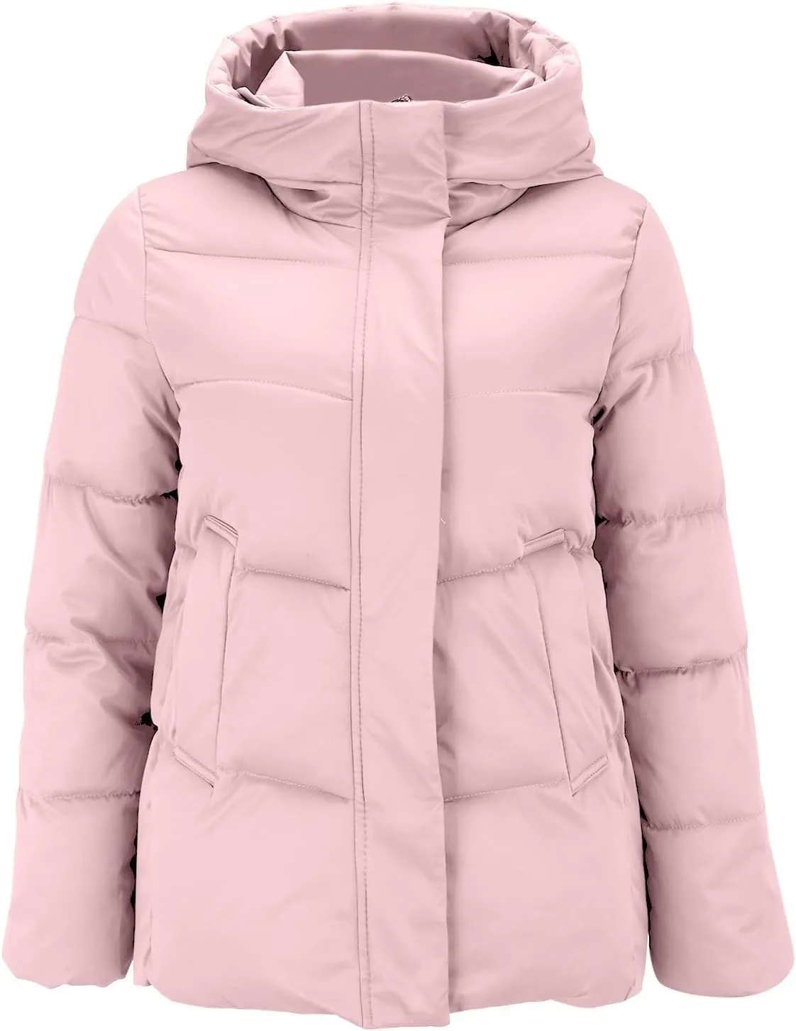 Cropped Jacket Women Puffer Hooded Jacket Winter Padded Jacket Thermal Warm Coat Winter Thicken Outerwear Coats