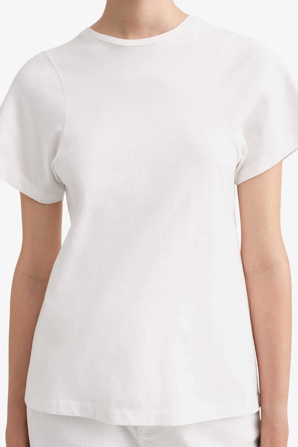 Curved Seam Tee - Off-White