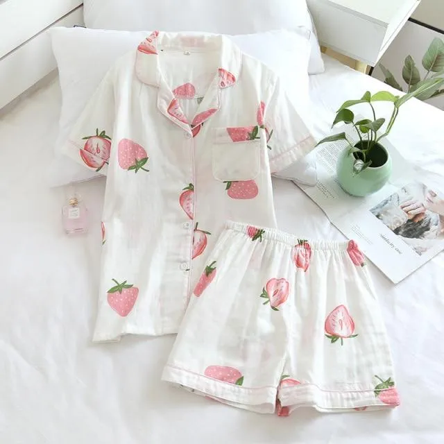 Cute Cotton Pajama Sleepwear Set