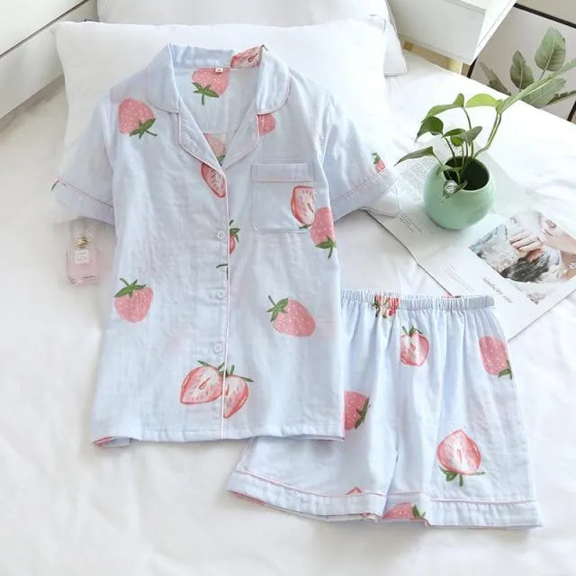 Cute Cotton Pajama Sleepwear Set