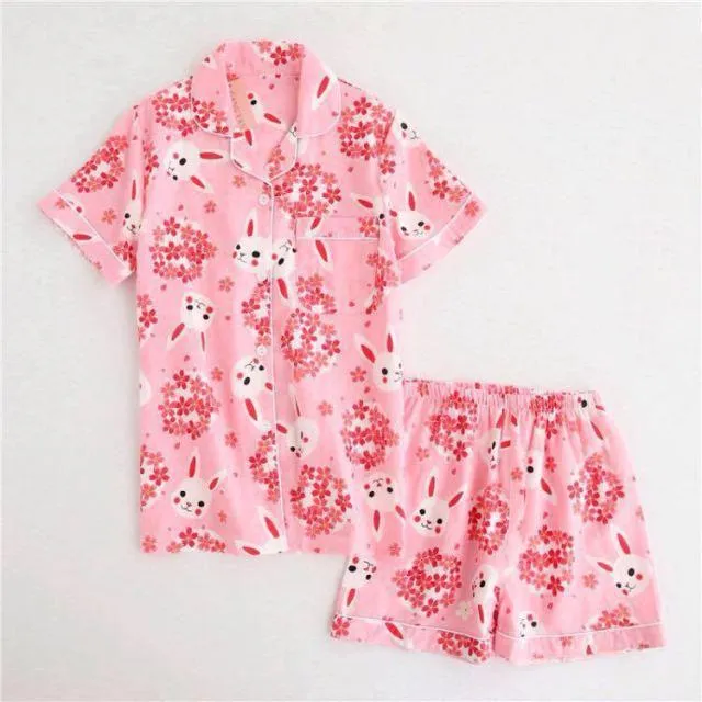 Cute Cotton Pajama Sleepwear Set