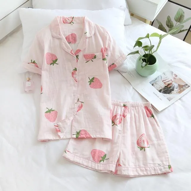 Cute Cotton Pajama Sleepwear Set
