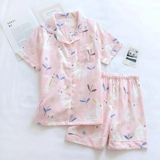 Cute Cotton Pajama Sleepwear Set