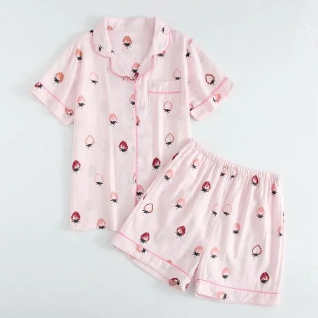 Cute Cotton Pajama Sleepwear Set