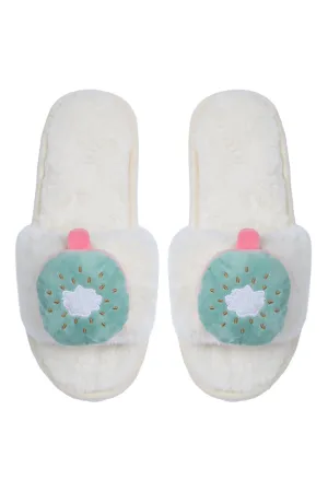 CUTE KIWI FLEECE SLIPPER/3 (38-39) 3 (40-41)