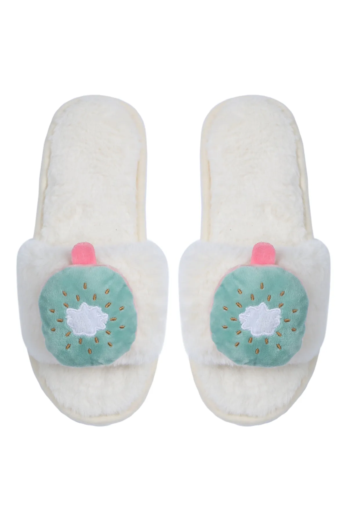 CUTE KIWI FLEECE SLIPPER/3 (38-39) 3 (40-41)