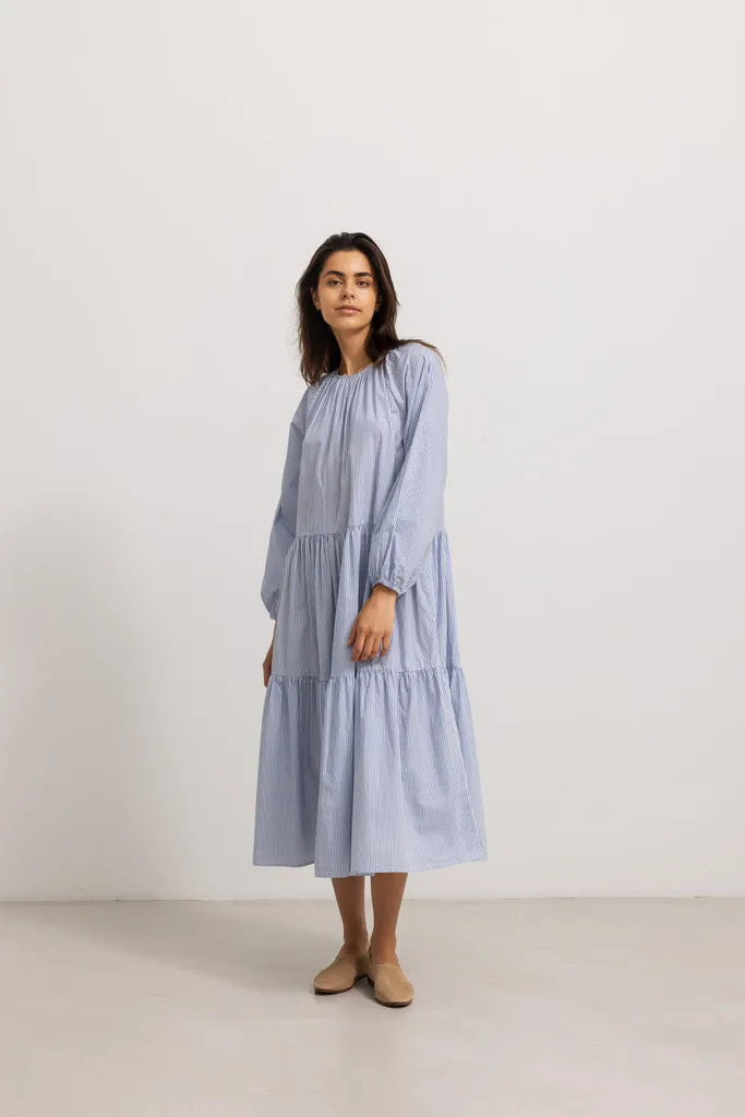 Daloma W, Dress - Bolich Blue Strips